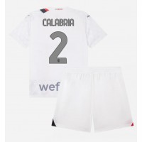 Billiga AC Milan Davide Calabria #2 Barnkläder Borta fotbollskläder till baby 2023-24 Kortärmad (+ Korta byxor)